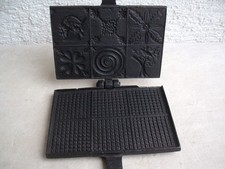 Altes Gusseisernes Zimt-Waffeleisen 3,65 Kg. 20-40er Jahre ??