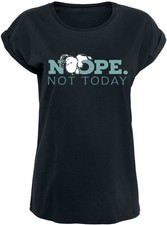 Peanuts T-Shirt Damen Snoopy - Nope. Not Today schwarz