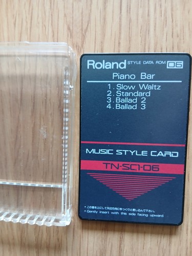 Roland music style - style, card