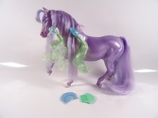 Vintage Lady Lockenlicht lila Pferd Wallemähne Mattel Taiwan 1986 selten (19276)