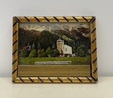 Antikes Kleines Bild Holz