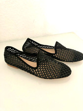 Zara Espadrilles 36 Schwarz Mokassins Damen Schuhe Netz