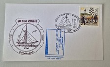 Postkarte mit Schiffsstempel