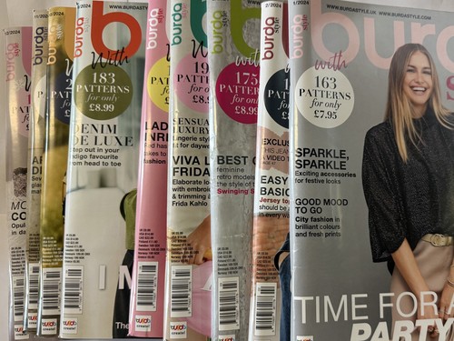 Burda magazine with sewing - burda,