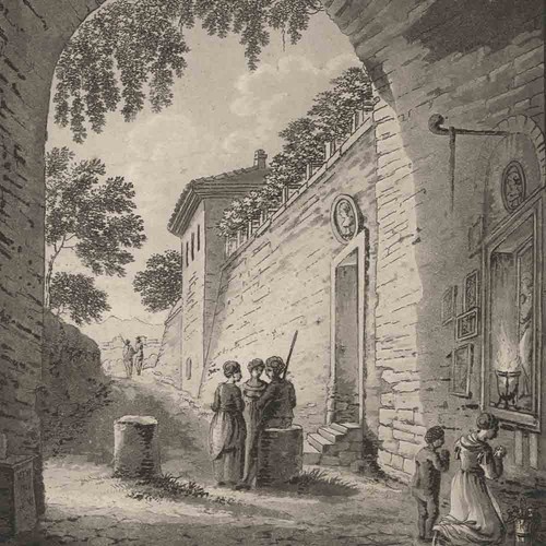 Rom historische stadtansicht - rom,