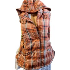 Sheego Weste Jacke Braun Orange Rost Ton Steppweste Damen (1 077) Übergröße