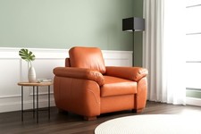 Cognac echtleder sessel - cognac,