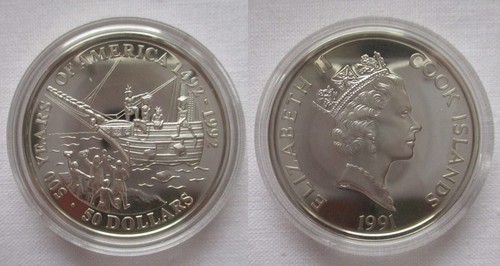 Dollar silbermünze cook - 50,