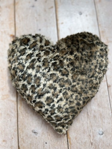 Kissen herz leopard - kissen,