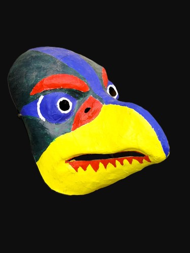 Vogelmaske pappe geier - vogelmaske,