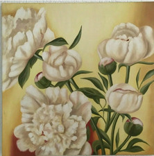 Wandbild Pfingstrosen Leinwand