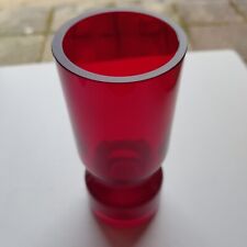 Alsterfors Schweden MCM rubinrote Glas Vase 16cm Skandinavien Mid Century Design
