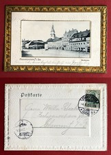 Bilderrahmen Prägedruck AK FRANKENBERG 1903 Marktplatz   ( 79860