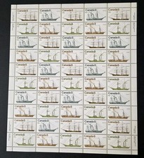 CANADA-Blöcke/Markenheftchen Sammlung-postfrisch & gestempelte Marken-regal3-