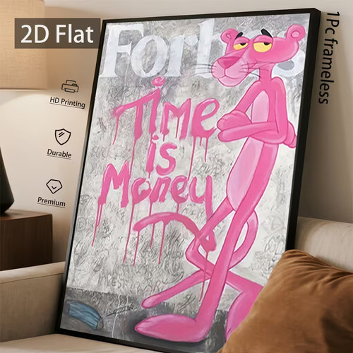 Leinwanddruck pink panther - ,