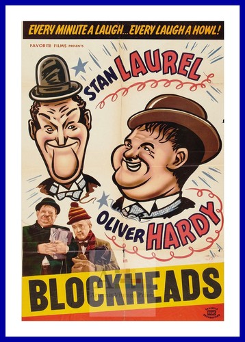 Block headslaurelhardy - block,