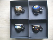 Hundertwasser Espressotassen Edition, 4 Sets mit Untertasse, ars mundi, OVP NEU!