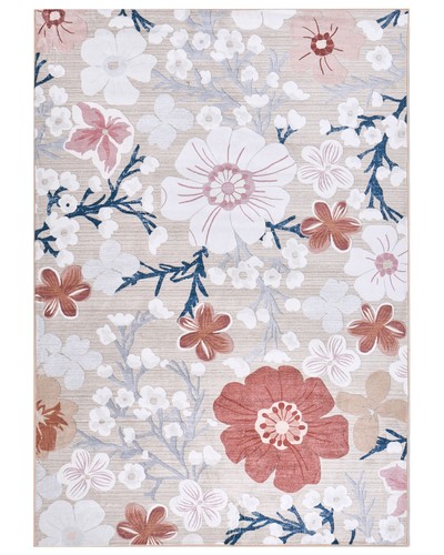 Teppich bunt mit blumenmuster - teppich,