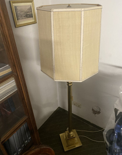 Stehlampe vintage beige - stehlampe,