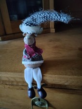 Weihnachtselch Kantenhocker Weihnachtsfigur Weihnachtsdeko