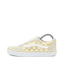 VANS Damen Old Skool Checkerboard Sneaker Beige Gelb Innensohle Low-Top EU 36