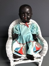 Antike schwarze Massepuppe  SP