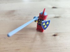 Lego Minifigur cas087s Ritter Helm Visier Castle Knight Red Cavalry Burg 375