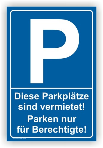 Parken nur für