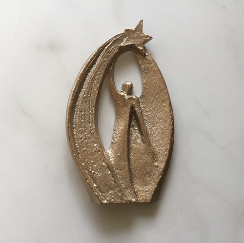 Stehplakette bronze engel - stehplakette, mit