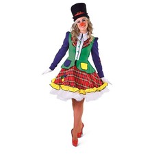 Damen-Kostüm Kleid Clown Pipo - Verschiedene Größen (S-XL) Clownskostüm Karneval