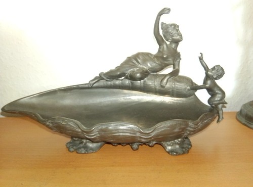 Alte zinn schale jugendstil - alte,
