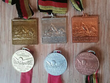   6x Wachregiment Feliks Dzierzynski MFS Gold Silber Bronce Kompl. Doppelsatz
