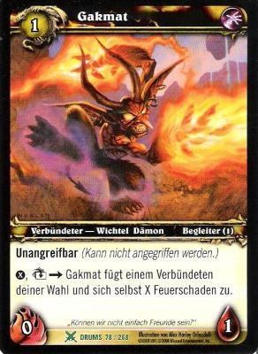 Wow gakmat trommeln des - -,