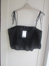 H&M 2025 Trägertop schwarz