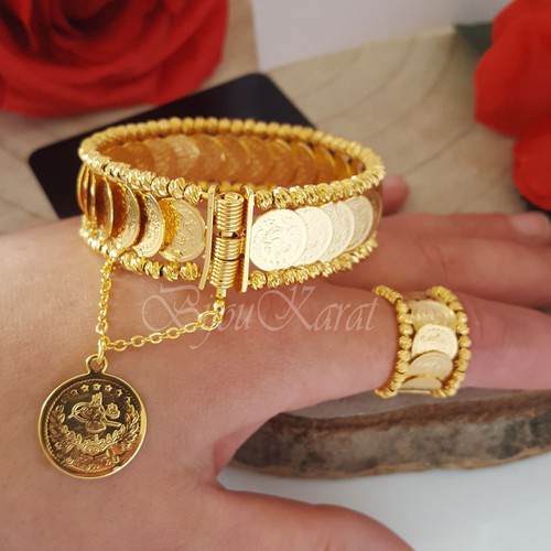 Tugra münzen armreif ring - tugra,