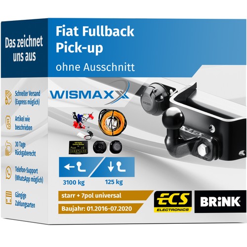 Anhängerkupplung für fiat - für,