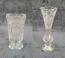2 Vasen aus Kristallglas