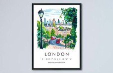 London aquarell poster - london,