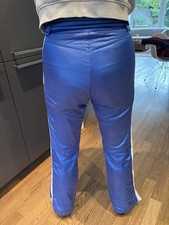 Retro Skihose blau Mit Weißem