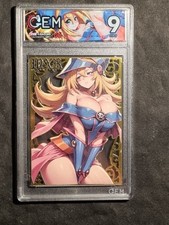 DUNKLES MAGIERMÄDCHEN - YUGIOH! - GOLD METALL KARTE - 100 VON 100 - GRADED CARD 9