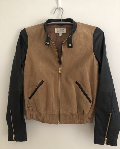 Mango lederjacke blouson 36 - mango, lederjacke,blouson