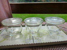 3 Wilhelm Wagenfeld Grosse Eierkocher Bauhaus Jenaer Glas für je 2 Eier