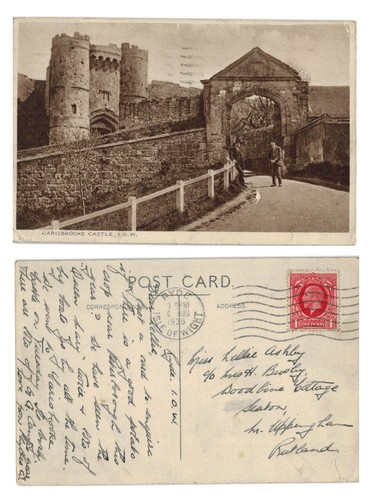 Alte postkarte carisbrooke - alte,