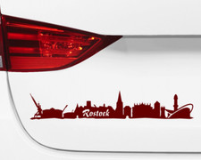 Rostock aufkleber skyline - aufkleber,