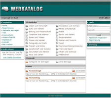Webkatalog/Web-Verzeichnis/Top-Weblist/PHP Linkliste-Script mit vielenFunktionen