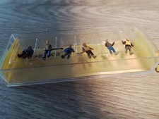 Spur N Figuren 6 Bahn-Bauarbeiter für Gleisbau