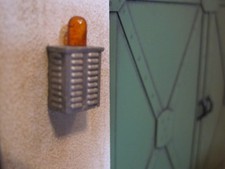  Außenalarm Alarmanlage Alarm Sirene Leuchte Werkstatt Diorama Deko Zubehör 1/18