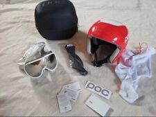 Skihelm und -brille von POC, Gr. XS/S
