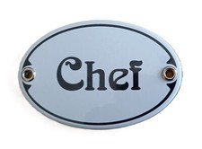 Chef, Zimmerschild, Türschild
