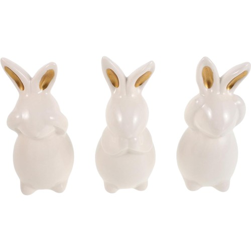 Osterhasen-Keramikfiguren-Set